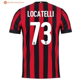 Maillot Milan Domicile Locatelli 2017 2018 Pas Cher