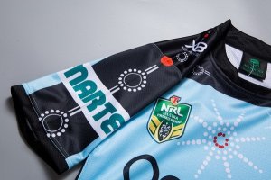 Maillot Cronulla Sharks Edición Conmemorativa 2018 Bleu Pas Cher