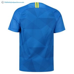 Maillot Brésil Thailande Exterieur 2018 Bleu Pas Cher