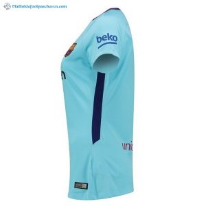 Maillot Barcelona Exterieur Femme 2017 2018 Bleu Pas Cher