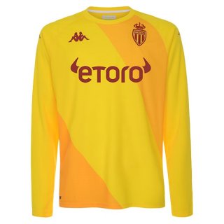 Thailande Maillot AS Monaco Gardien 2021 2022 Jaune Pas Cher