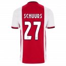 Maillot Ajax Domicile Schuurs 2019 2020 Rouge Pas Cher