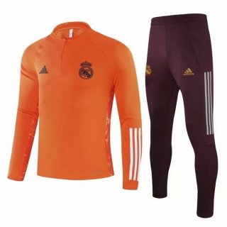 Survetement Real Madrid 2020 2021 Orange Pas Cher