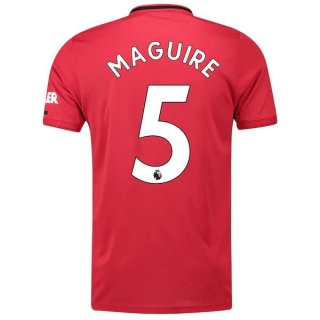 Maillot Manchester United NO.5 Maguire Domicile 2019 2020 Rouge Maillot Manchester United NO.5 Maguire Domicile 2019 2020 Rouge