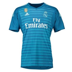 Maillot Real Madrid Exterieur Gardien 2018 2019 Bleu Pas Cher