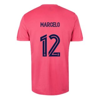 Maillot Real Madrid Exterieur NO.12 Marcelo 2020 2021 Rose Pas Cher