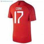 Maillot Angleterre Exterieur Cork 2018 Rouge Pas Cher