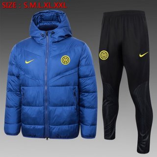 Manteau de duvet Inter Milan Ensemble Complet 2024 2025 Bleu Manteau de duvet Inter Milan Ensemble Complet 2024 2025 Bleu