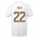Maillot Real Madrid NO.22 Isco Domicile 2019 2020 Blanc Pas Cher