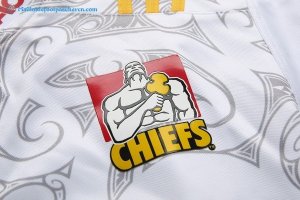 Maillot Rugby Chiefs Exterieur 2017 2018 Blanc Pas Cher