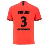 JORDAN Maillot Paris Saint Germain NO.3 Kimpembe Exterieur 2019 2020 Orange Pas Cher