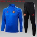 Enfant Sweatshirt Manchester United 2025 2026 Bleu 5
