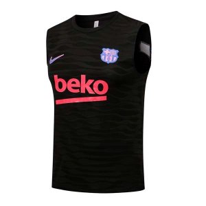 Maillot Barcelona Sans Manches 2022 Noir