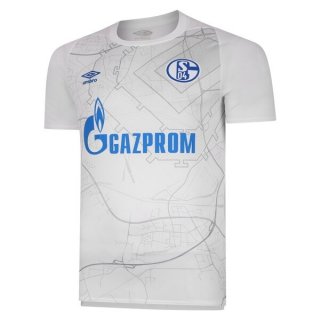 Thailande Maillot Schalke 04 Exterieur 2020 2021 Blanc Pas Cher