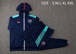 Sweat Shirt Capuche Arsenal 2022 Bleu