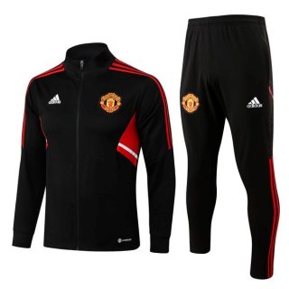 Survetement Manchester United 2023 Noir Rouge Survetement Manchester United 2023 Noir Rouge
