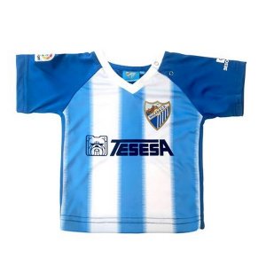 Maillot Málaga Domicile Enfant 2018 2019 Bleu Blanc Pas Cher