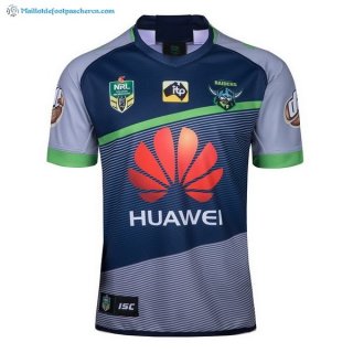 Maillot Rugby Canberra Raiders Exterieur 2018 Bleu Pas Cher