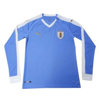 Maillot Uruguay Domicile ML 2019 Bleu Pas Cher Maillot Uruguay Domicile ML 2019 Bleu Pas Cher