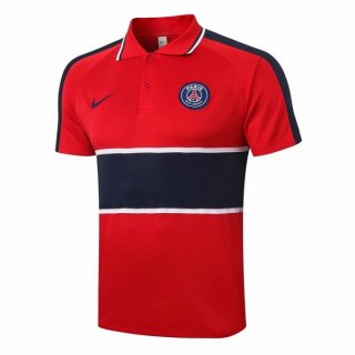 Polo Paris Saint Germain 2020 2021 Rouge Noir Pas Cher