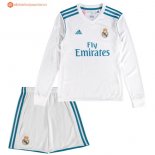 Maillot Real Madrid Domicile ML Enfant 2017 2018 Pas Cher