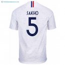 Maillot France Exterieur Sakho 2018 Blanc Pas Cher