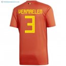 Maillot Belgica Domicile Vermaelen 2018 Rouge Pas Cher