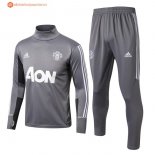 Survetement Manchester United 2017 2018 Gris Clair Pas Cher