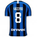 Maillot Inter Milan NO.8 Vecino Domicile 2019 2020 Bleu