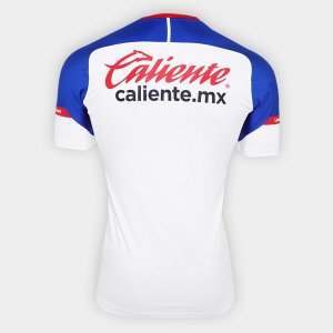 Maillot Cruz Bleu Exterieur 2018 2019 Blanc Pas Cher