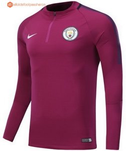 Survetement De Laine Manchester City 2017 2018 Rouge Marine Bleu Pas Cher