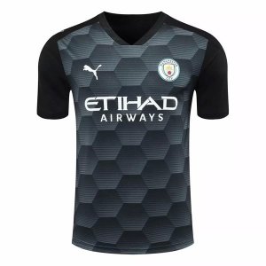 Maillot Manchester City Domicile Gardien 2020 2021 Noir Pas Cher