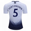 Maillot Tottenham Hotspur Domicile Vertonghen 2018 2019 Blanc Pas Cher