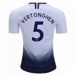 Maillot Tottenham Hotspur Domicile Vertonghen 2018 2019 Blanc Pas Cher