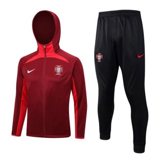 Sweat Shirt Capuche Portugal 2023 2024 Rouge Sweat Shirt Capuche Portugal 2023 2024 Rouge