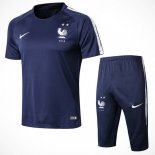 Entrainement France Ensemble Complet 2018 Bleu Marine Pas Cher