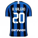 Maillot Inter Milan NO.20 B.Valero Domicile 2019 2020 Bleu