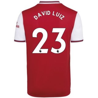 Maillot Arsenal NO.23 David Luiz Domicile 2019 2020 Rouge Pas Cher Maillot Arsenal NO.23 David Luiz Domicile 2019 2020 Rouge Pas Cher