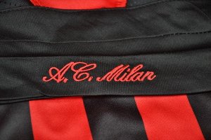 Maillot AC Milan Domicile ML Retro 2006 2007 Rouge Pas Cher