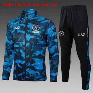 Enfant Survetement Naples 2024 2025 Bleu Enfant Survetement Naples 2024 2025 Bleu