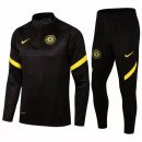 Survetement Chelsea 2021 2022 Noir Jaune Pas Cher