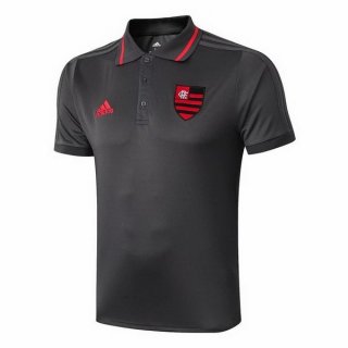 Polo Flamenco 2019 2020 Gris Rouge Pas Cher