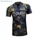 Maillot Rugby Highlanders 2017 2018 Bleu Pas Cher