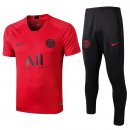 Entrainement Paris Saint Germain Ensemble Complet 2019 2020 Rouge Noir Pas Cher