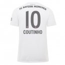 Maillot Bayern Munich NO.10 Coutinho Exterieur 2019 2020 Blanc Pas Cher