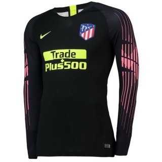 Maillot Atlético de Madrid ML Gardien 2018 2019 Noir Pas Cher