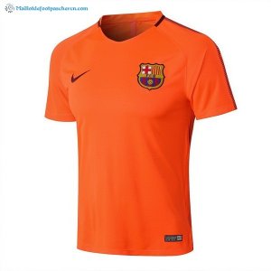 Maillot Entrainement Barcelona Ensemble Complet 2018 2019 Orange Pas Cher