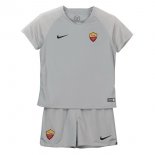 Maillot AS Roma Exterieur Enfant 2018 2019 Gris Pas Cher