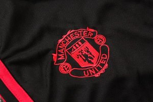 Polo Ensemble Complet Manchester United 2019 2020 Rouge Noir Pas Cher