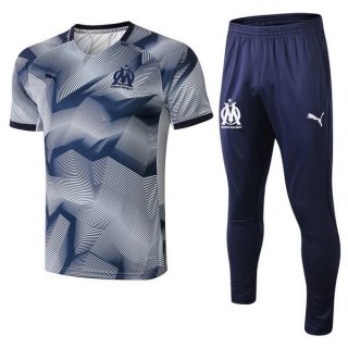 Entrainement Marseille Ensemble Complet 2018 2019 Gris Pas Cher